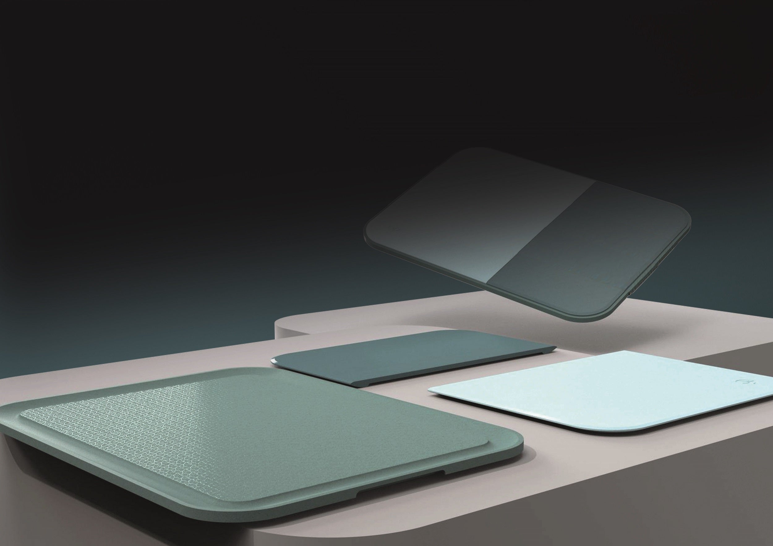 Mehrere Cutting Boards der edition ENO von GREEN GLOBE werden im Haushaltsalltag gezeigt.